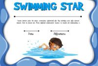 editable swimming star certification template with swimmer swimming certificate template examples