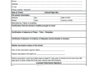 editable veterinary certificate  fill online printable fillable veterinary health certificate template examples