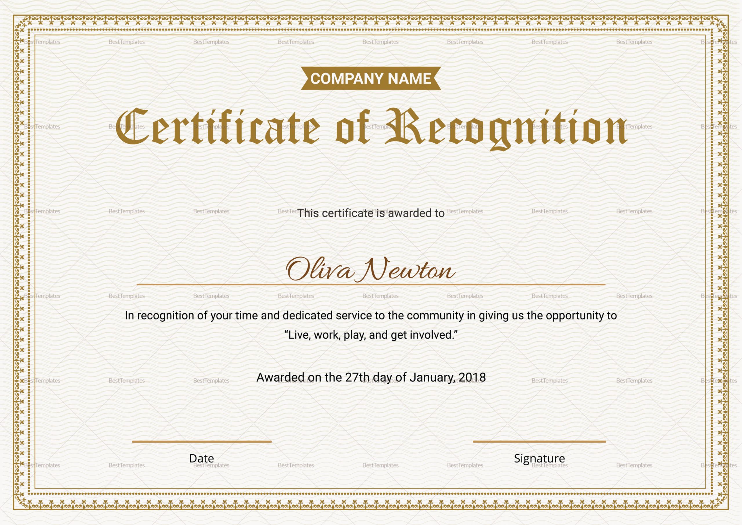 employee recognition certificate design template in psd word employee recognition certificate template doc
