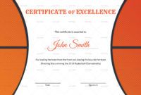 free basketball excellence award certificate design template in sport award certificate template doc