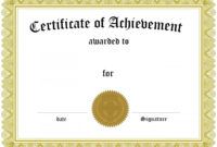 free customizable certificate of achievement academic achievement award certificate template samples