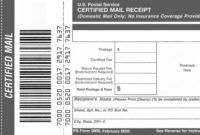 free domestic mail manual s912 certified mail certified mail receipt template