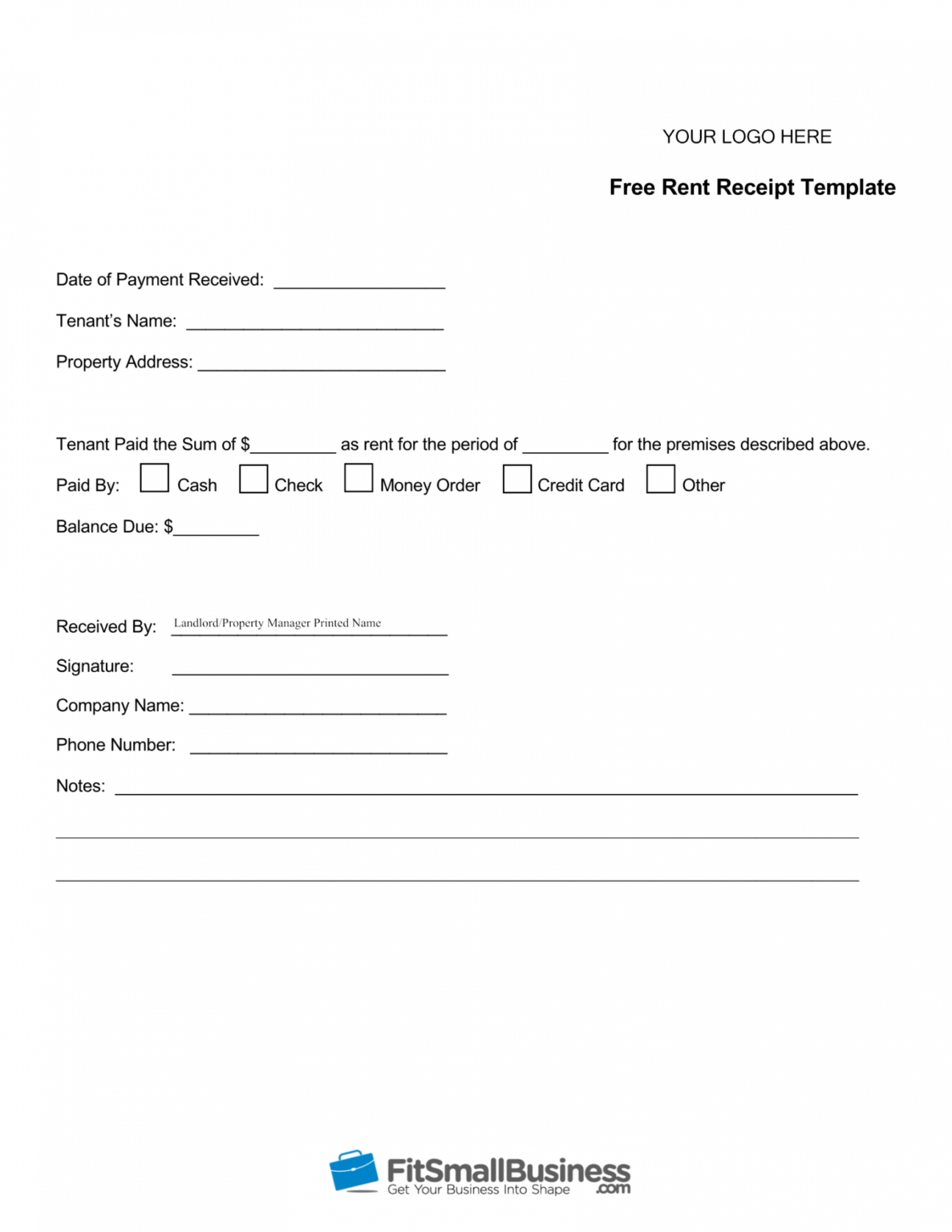Free Free Printable Rent Receipt Template Download Property Management Free Free Printable Rent Receipt Template Download Property Management