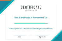 free free sample format of certificate of appreciation template employee recognition certificate template excel