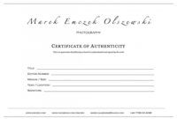 free how to create a certificate of authenticity for your photography certificate of authenticity photography template excel