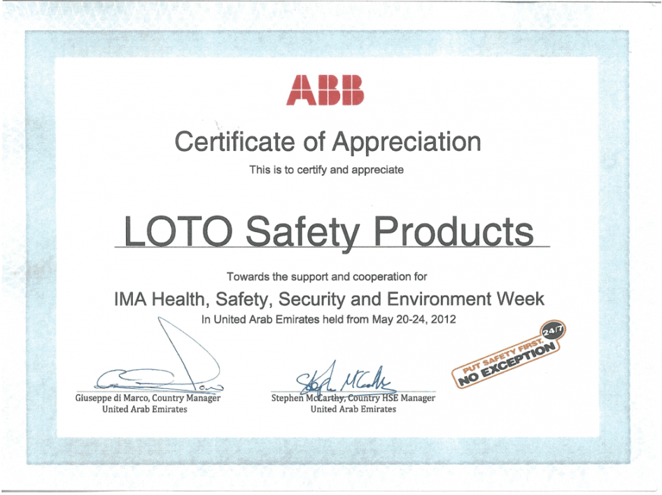 free loto safety lockout &amp; tagout products manufacturer lock out tag out training certificate template excel