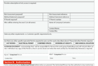 free permit to work template for carbonless printing from £45 confined space certificate template samples