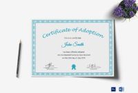 free printable adoption certificate design template in psd word child adoption certificate template samples