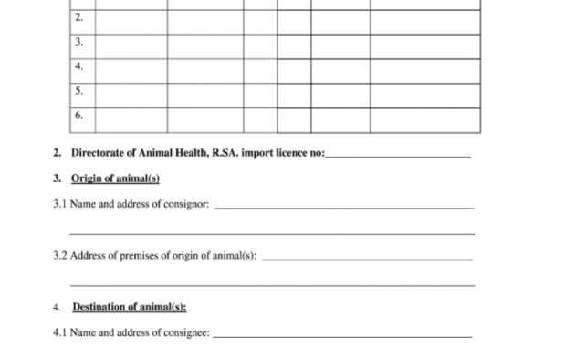 free veterinary health certificate sample  fill online veterinary health certificate template doc