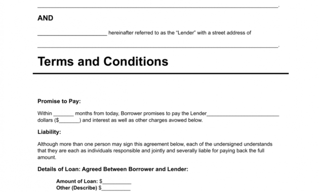 printable download personal loan agreement template  pdf  rtf  word personal loan receipt template doc