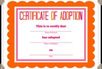 printable ?free printable sample certificate of adoption template? child adoption certificate template excel