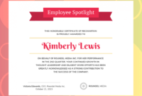printable gradient employee recognition certificate template employee recognition certificate template pdf