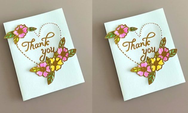 beautiful handmade &quot;thank you&quot; card  farewell card idea  simple greeting  card design handmade thank you card designs design