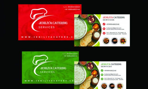 catering services business card concept  uplabs catering services business card excel