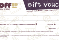 editable scoffed gift voucher $50 cooking class gift certificate template examples