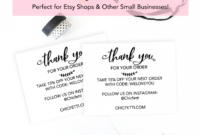 free printable thank you cards for your business  print your own thank you for your business card idea