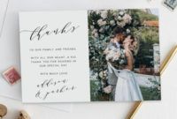 free what to write in a wedding thank you card wedding thank you card with photo