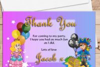 printable 10 personalised pirate and princess birthday party thank you cards n118 thank you card for birthday party gallery