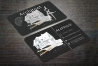printable business card for architect  techmix architect business card templates excel