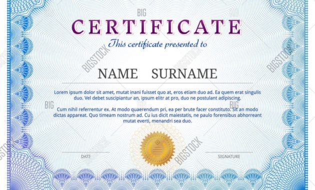 printable certificate template vector &amp; photo free trial  bigstock patent certificate template pdf