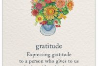 printable gratitude thank you card for special person design