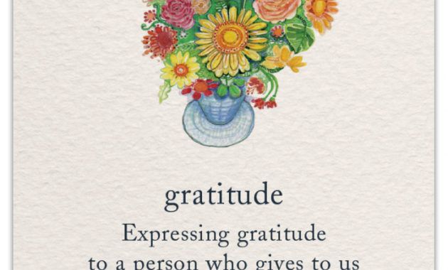 printable gratitude thank you card for special person design