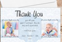 sample of 10 personalised birth  christening  baptism thank you photo cards n208 thank you card for baptism pdf