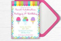 sample of ice cream thank you card ice cream birthday party thank you ice cream  party thank you card sweet celebration thank you card printable thank you card for birthday party design