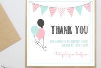 sample of personalised party &amp;#039;thank you&amp;#039; postcards thank you card for coming to my birthday party gallery