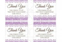 sample of printed first communion thank you cards printable communion first communion thank you card image
