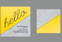 10 clean &amp;amp; simple business card templates perfect for any writer business card template examples