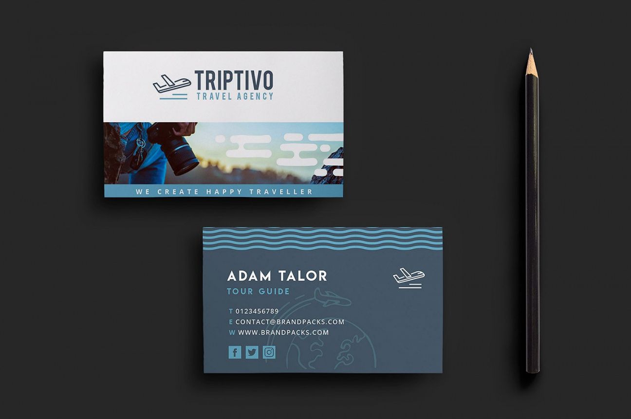 15 creative travel business card psd templates  decolore travel agent business card template