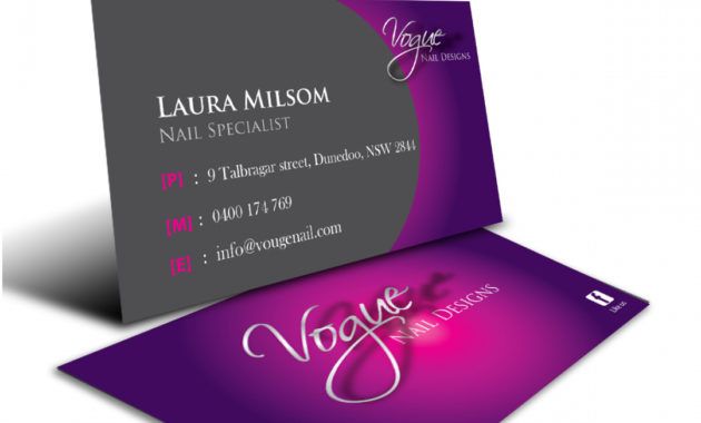 bold modern business business card design for a company by nail technician business card designs