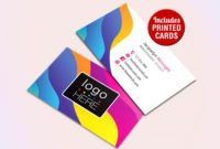 color street business cards  colorful mlm business card templates examples