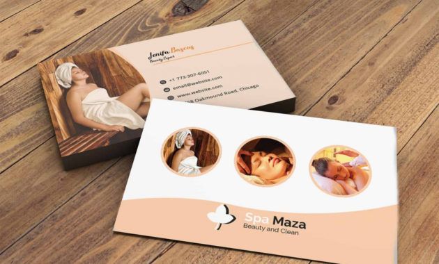 colorful spa business card spa business card design excel