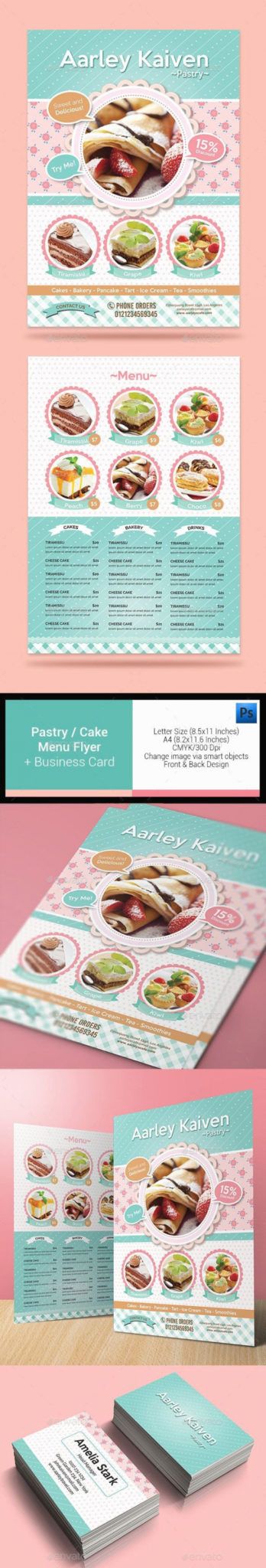 Editable Business Card Design Templates Free Download Make Cupcake ...