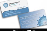 editable entrepreneurs of the roundtable business card  bc01 mlm business card templates