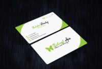 editable natural spa business card spa business card design doc