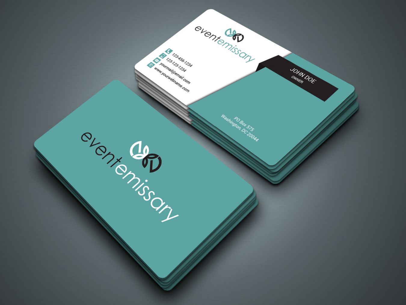 editable professional upmarket event planning business card design event company business card examples