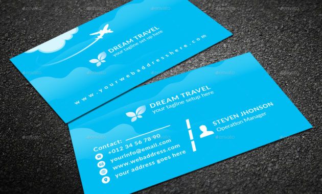 editable travel agency business card travel agent business card ideas pdf