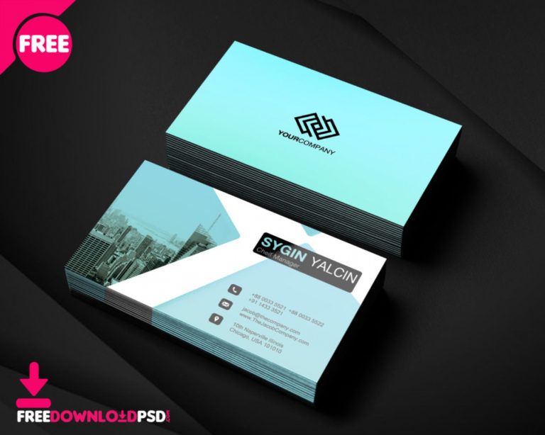 Free 150 Free Business Card Psd Templates Rock Band Business Card ...