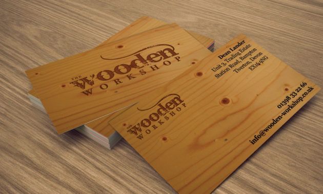 free 21 wooden business card templates  word publisher psd woodworking business card ideas doc