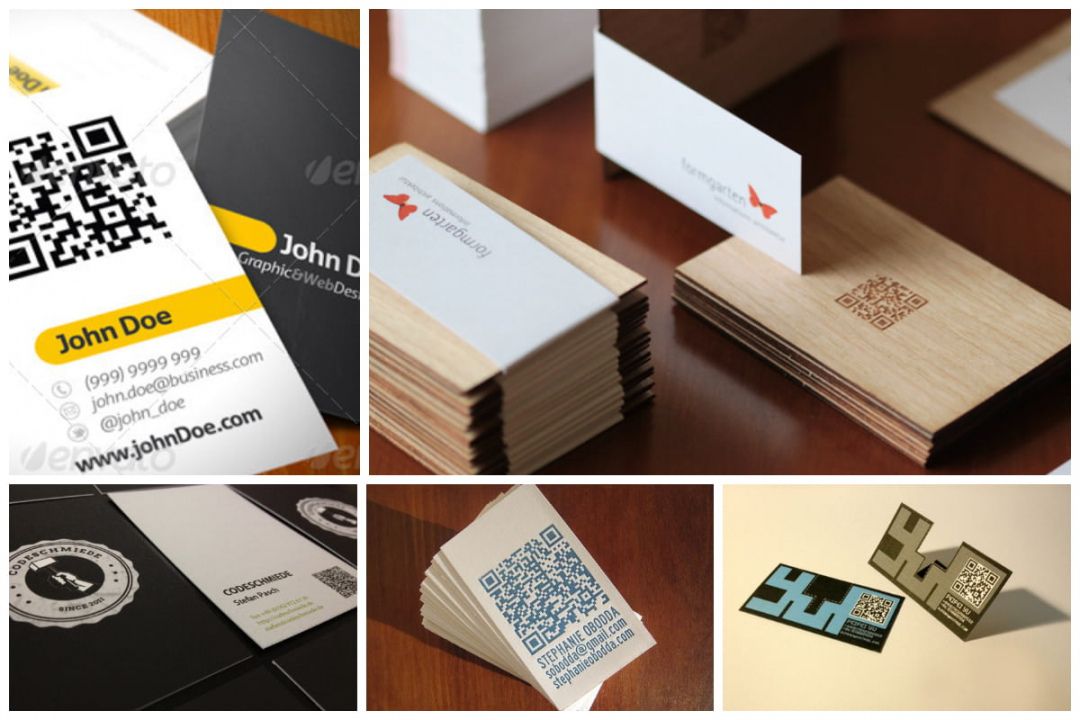 free 25 impressive examples of qr code business cards qr code business card template