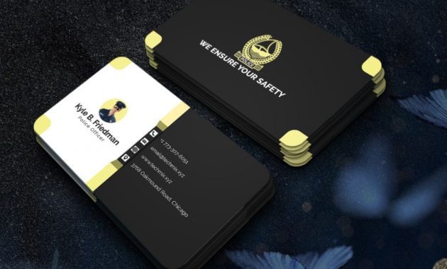 free 3d police business card design template police business card templates excel