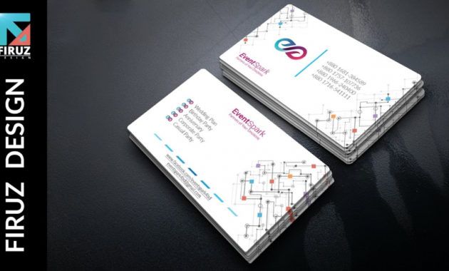 free business card design for a event management company  illustrator tutorial event company business card excel