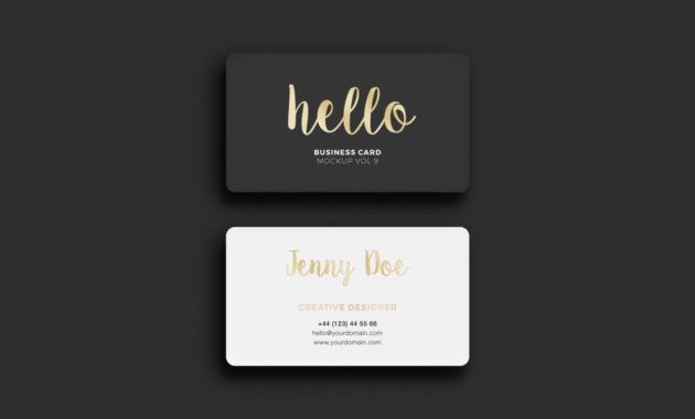 free business card rounded corners  free mockup round edge business card template examples