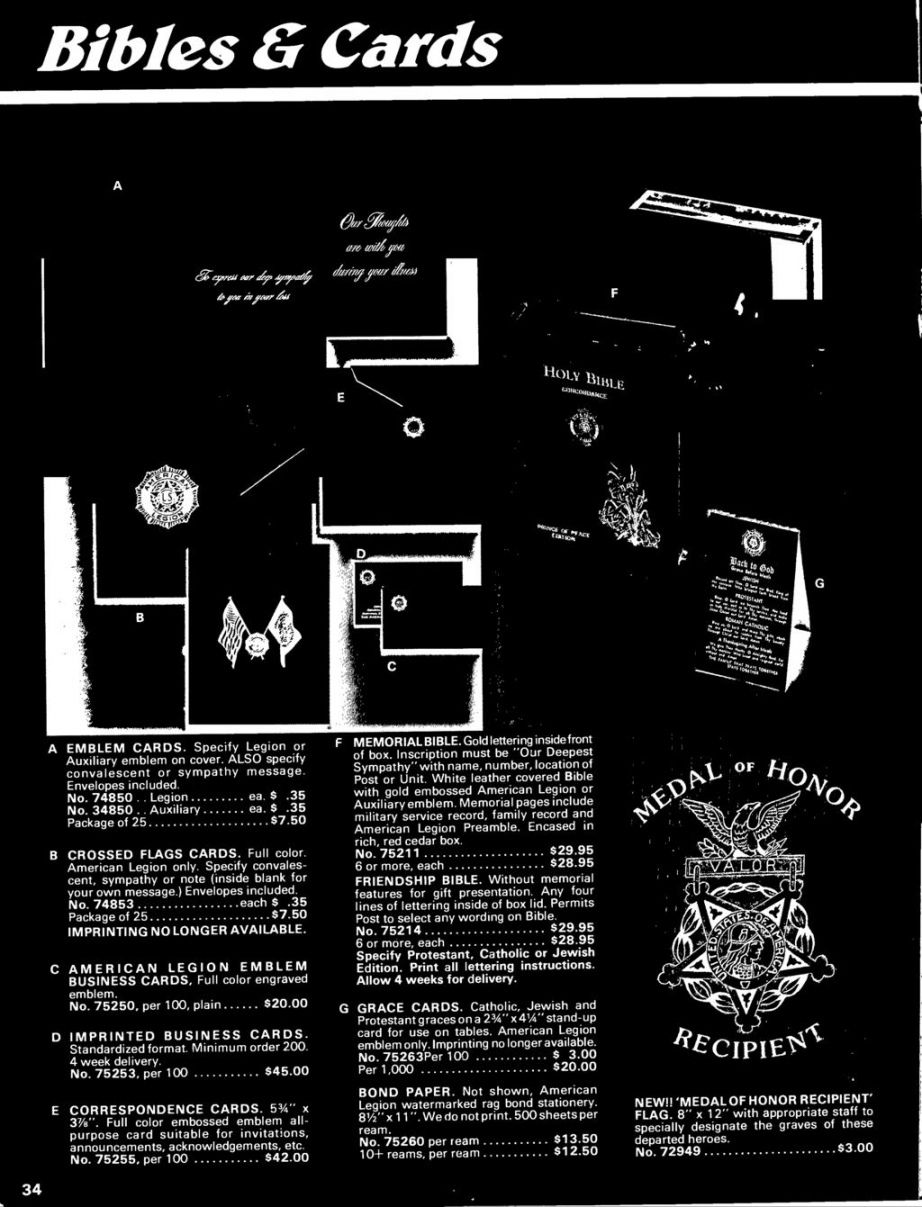 free emblem catalog american legion see ordering instructions american legion business card templates doc