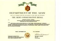 free military awards certificates and training  steven lee gorzell army achievement medal certificate template pdf