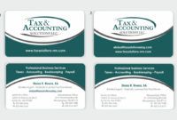 modern elegant accounting business card design for a accounting business card templates excel