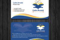 printable design a business card  freelancer private tutor business card